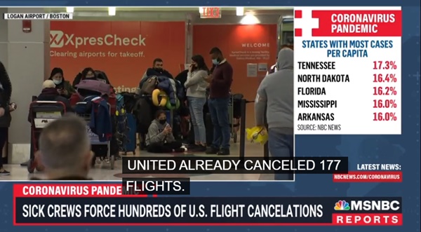 Omicron Forces Flight Cancellations For Christmas Travelers
